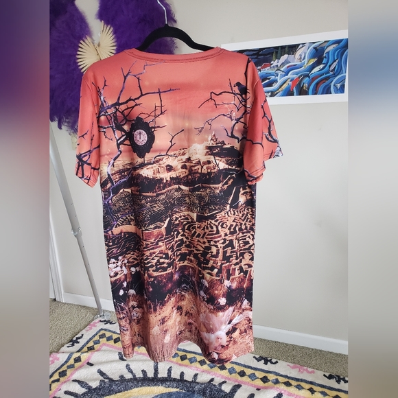 BLACKMILK TURN BACK TEE DRESS LABYRINTH XL - Picture 6 of 9
